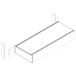 Навес прямой с подсветкой ECO 665 мм (без передней панели) - интернет-магазин КленМаркет.ру
