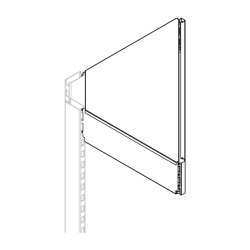 Навес прямой угловой внешний с подсветкой ECO 470 мм - интернет-магазин КленМаркет.ру