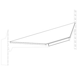 Полка угловая внутренняя 470 мм - интернет-магазин КленМаркет.ру