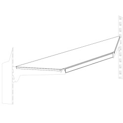 Полка угловая внутренняя 370 мм - интернет-магазин КленМаркет.ру