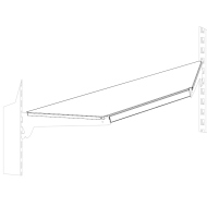 Полка угловая внутренняя 370 мм