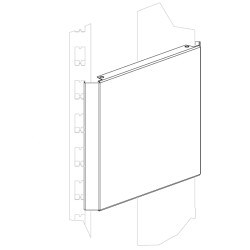 Панель сплошная угловая внешняя 400 мм - интернет-магазин КленМаркет.ру
