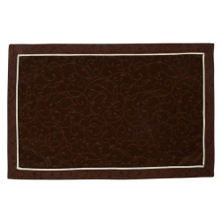 Плейсмет «Ричард ажур» коричневый с бежевой отделкой 30х45 см - интернет-магазин КленМаркет.ру