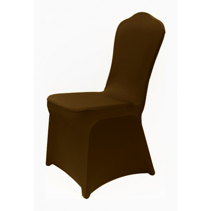 Чехол универсальный на стул из бифлекса цвет коричневый  - интернет-магазин КленМаркет.ру