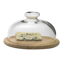 Поднос для сыра деревянный со стеклянной крышкой [03171615] - интернет-магазин КленМаркет.ру