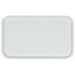 Поднос столовый из полипропилена 530x330 мм белый - интернет-магазин КленМаркет.ру