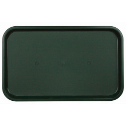 Поднос столовый из полипропилена 530x330 мм темно-зеленый - интернет-магазин КленМаркет.ру