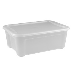 Контейнер 389х275х145 мм с крышкой прозрачный, ПП [43127510121] - интернет-магазин КленМаркет.ру