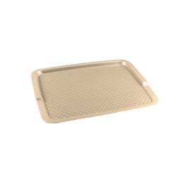 Поднос столовый из полипропилена 425х320 бежевый - интернет-магазин КленМаркет.ру