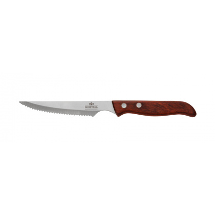 Нож для стейка 115 мм Wood Line Luxstahl [HX-KK069-A] - интернет-магазин КленМаркет.ру
