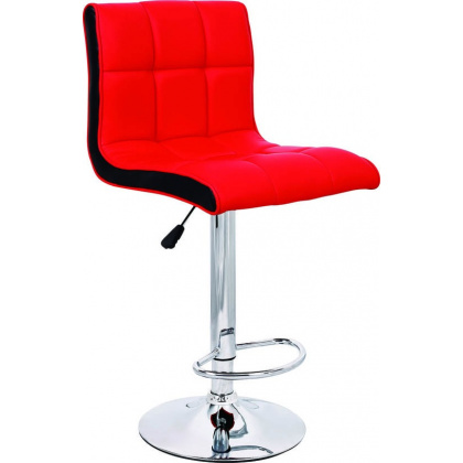 Барный стул «Олимп» с мягким сиденьем (хромированный каркас) - интернет-магазин КленМаркет.ру