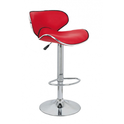 Барный стул «Сатурн» с мягким сиденьем (хромированный каркас) - интернет-магазин КленМаркет.ру