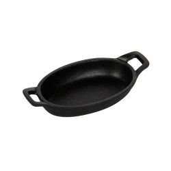 Сковорода 155х95 мм с двумя ручками чугун порционная Luxstahl [НЕ1959] - интернет-магазин КленМаркет.ру
