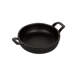 Сковорода 122/30 мм мм с двумя ручками порционная чугун Luxstahl [HE1273] - интернет-магазин КленМаркет.ру