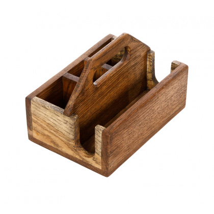 Ящик для сервировки 210х150 мм деревянный с ручкой - интернет-магазин КленМаркет.ру