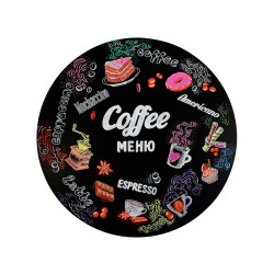 Меловая доска круглая 900 мм без рамы с росписью  - интернет-магазин КленМаркет.ру