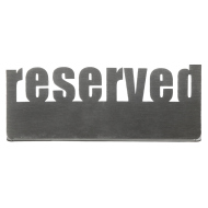 Табличка настольная «Reserved 2» Luxstahl 140х50 мм 