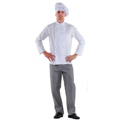 Куртка шеф-повара белая мужская [00001] - интернет-магазин КленМаркет.ру