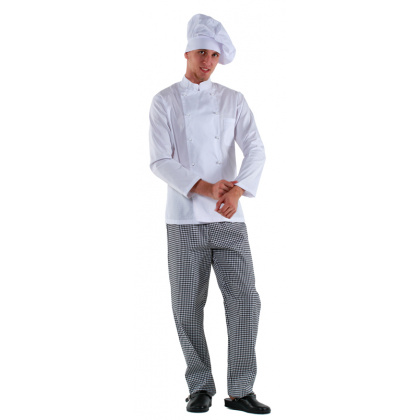 Куртка шеф-повара белая мужская [00001] - интернет-магазин КленМаркет.ру