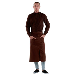 Рубашка мужская коричневая - интернет-магазин КленМаркет.ру