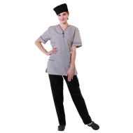 Блузон женский без пуговиц серый [00011] 