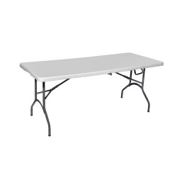 Стол пластиковый со складной столешницей 1820х740 мм (чемодан) - интернет-магазин КленМаркет.ру