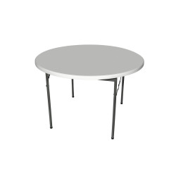 Стол пластиковый круглый складной D 1160 мм - интернет-магазин КленМаркет.ру