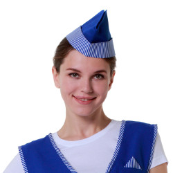Пилотка продавца синяя полоска - интернет-магазин КленМаркет.ру