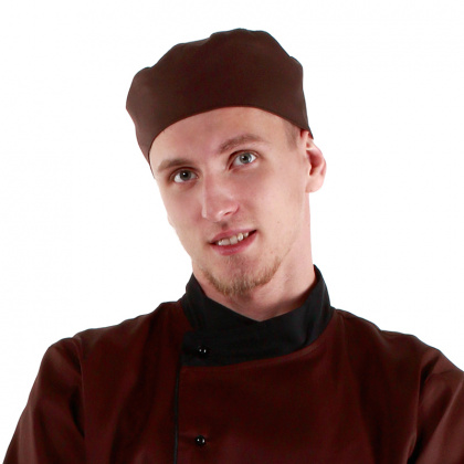 Шапочка повара «Таблетка» коричневая [00400] - интернет-магазин КленМаркет.ру