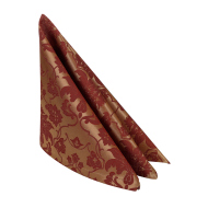 САЛФЕТКА 45х45см МАТИ золотисто-бордовая цветочный узор[06С26-КВ 1589/161004+040403]