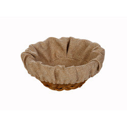 Чехол для корзинки рогожка бежевый (цвет 1) (кт1898 кт1899 круглый) - интернет-магазин КленМаркет.ру