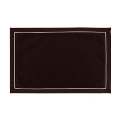 Плейсмет «Ричард» гладь коричневый с бежевой отделкой 30х45 см - интернет-магазин КленМаркет.ру