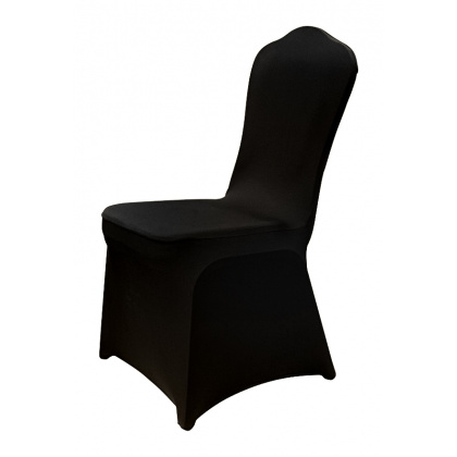 Чехол универсальный на стул из бифлекса цвет черный - интернет-магазин КленМаркет.ру
