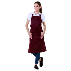 Фартук «Гриль» бордовый [00301]  - интернет-магазин КленМаркет.ру