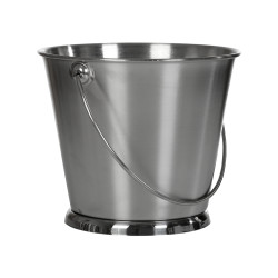 Ведро для подачи с ручкой 162 мм Luxstahl [80822-T mirror polish] - интернет-магазин КленМаркет.ру