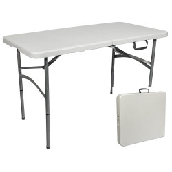 Стол пластиковый со складной столешницей 1220х610 мм (чемодан) - интернет-магазин КленМаркет.ру