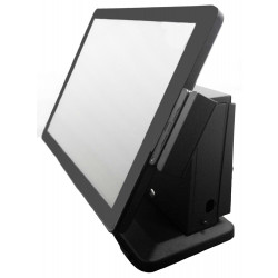 POS-компьютер моноблок QLine06 - 15“ сенсорный 4Gb, 64 MSSD, MSR, Windows 10 - интернет-магазин КленМаркет.ру