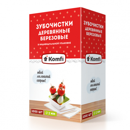 Зубочистки 1000 шт в индивидуальной упаковке - интернет-магазин КленМаркет.ру