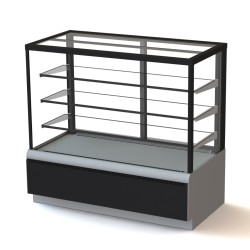 Витрина кондитерская ПОЛЮС Carboma Сube Люкс ТЕХНО ВХСв - 0,6д (KC70 VV 0,6-1) - интернет-магазин КленМаркет.ру