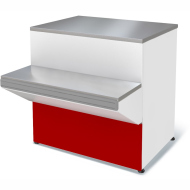 Кассовый прилавок неохлаждаемый Илеть (красный)