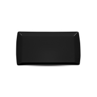 Блюдо прямоугольное «Corone» 352х230 мм черное [LQ-SK0033-K]