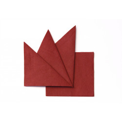 Салфетка бумажная бордовая 330х330 мм 300 шт - интернет-магазин КленМаркет.ру