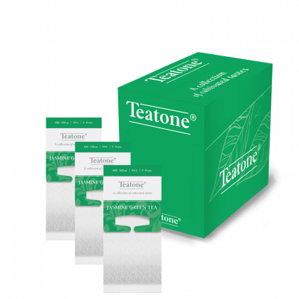 Зеленый чай Teatone «Аромат жасмина» в пакетиках (150х4 г)  - интернет-магазин КленМаркет.ру