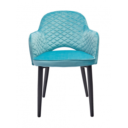 Стул-кресло «Веспер с простежкой» с мягким сиденьем (ножки стальные) - интернет-магазин КленМаркет.ру