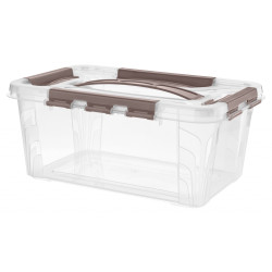 Контейнер 4,2 л 290х190х124 мм с крышкой/замками/ручкой полипропилен [433234114] - интернет-магазин КленМаркет.ру