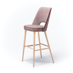 Стул барный «0042» с мягким сиденьем - интернет-магазин КленМаркет.ру