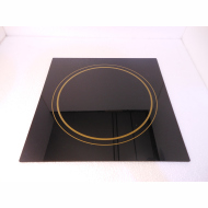 Стекло термостойкое 340х340х4 мм (черное) к плите Luxstahl 