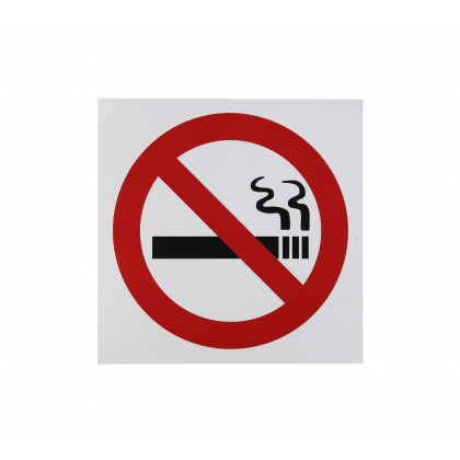 Информационная наклейка «Не курить» 200х200 мм - интернет-магазин КленМаркет.ру