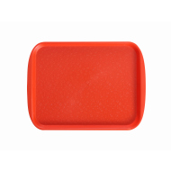 Поднос столовый 415х305 мм с ручками оранжевый