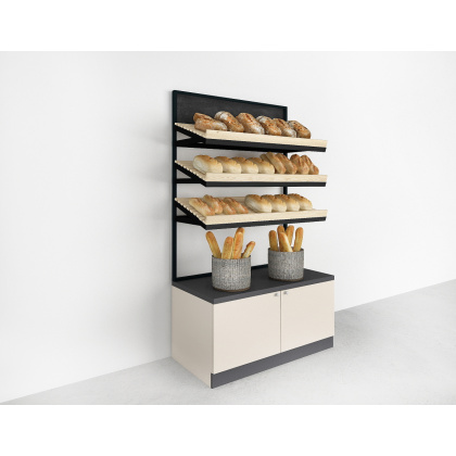 Стеллаж хлебный 3 полки 1200х600х2100 мм для пекарни - интернет-магазин КленМаркет.ру